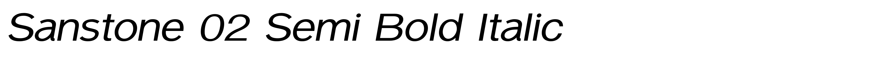 Sanstone 02 Semi Bold Italic